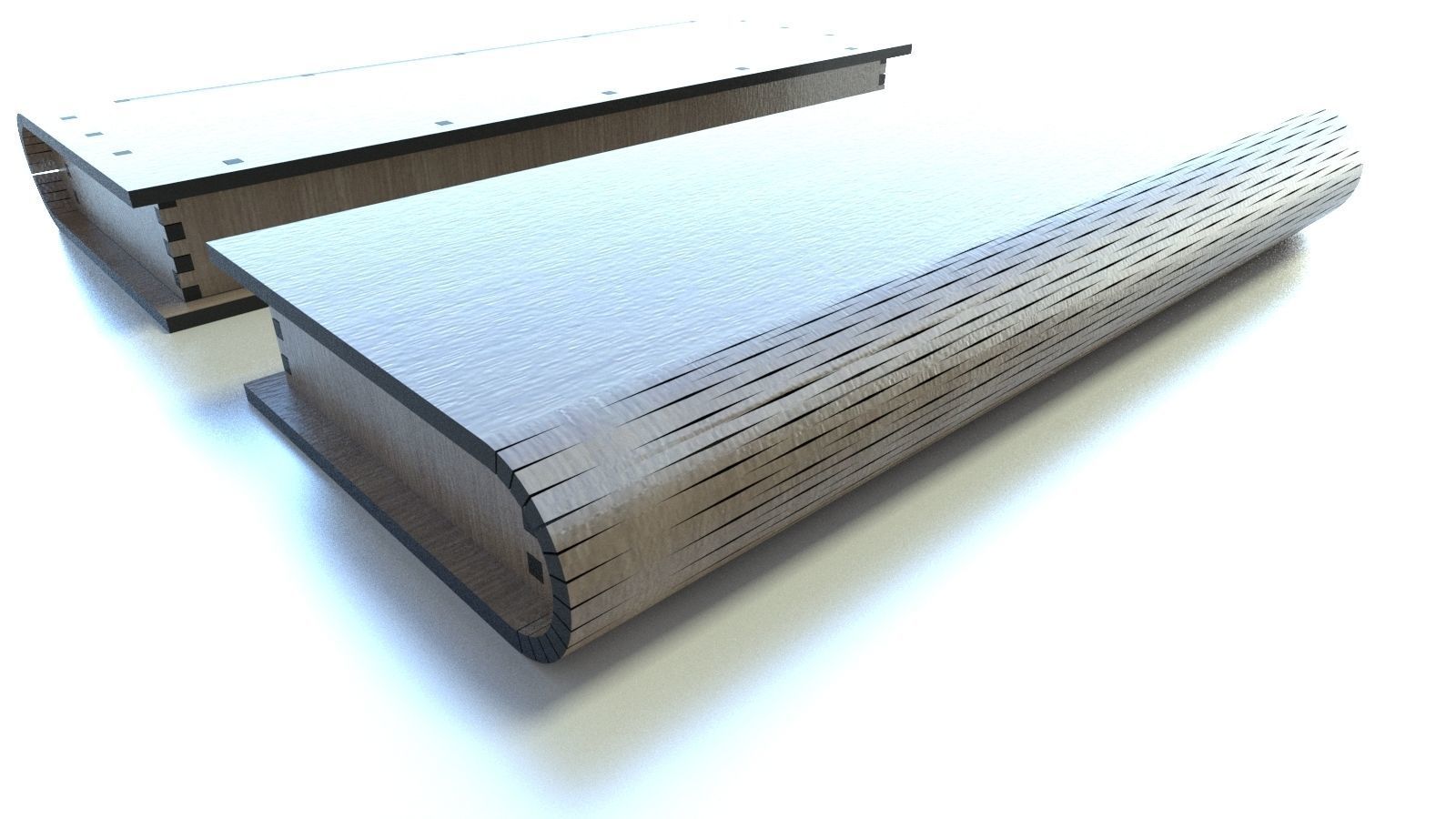 WOODEN BOX Low-poly 3D model_13