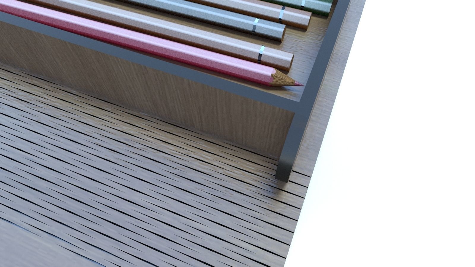 WOODEN BOX Low-poly 3D model_24