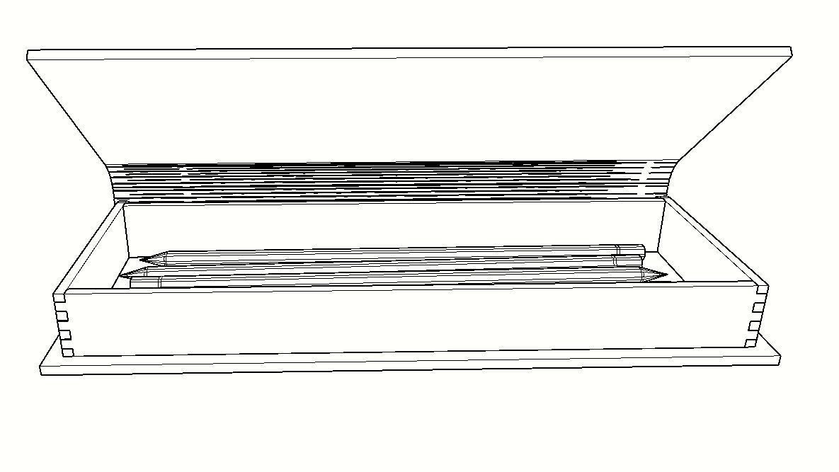 WOODEN BOX Low-poly 3D model_37