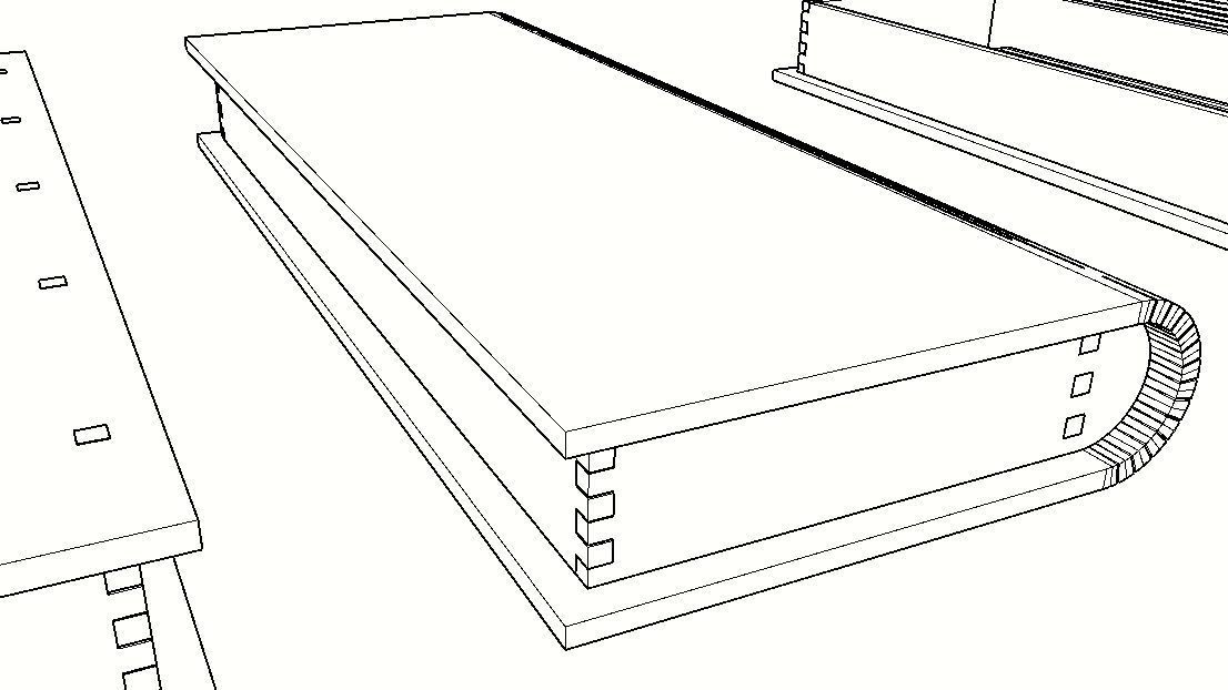 WOODEN BOX Low-poly 3D model_34