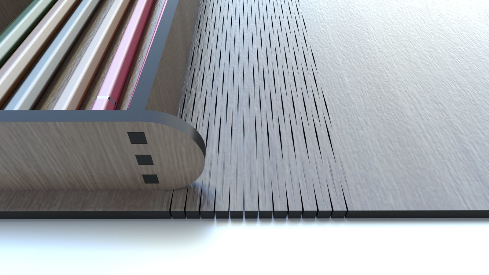 WOODEN BOX Low-poly 3D model_11