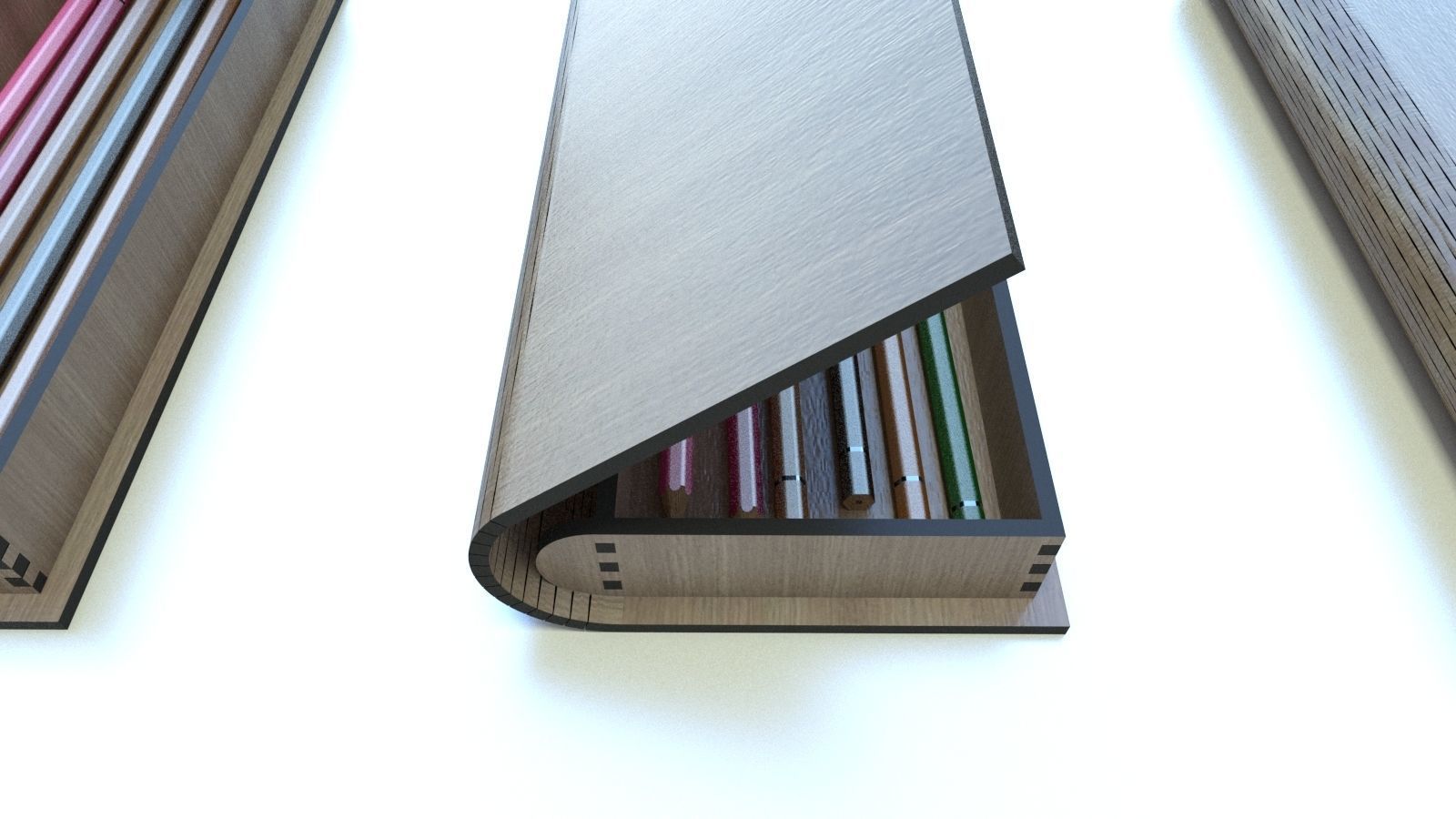 WOODEN BOX Low-poly 3D model_22