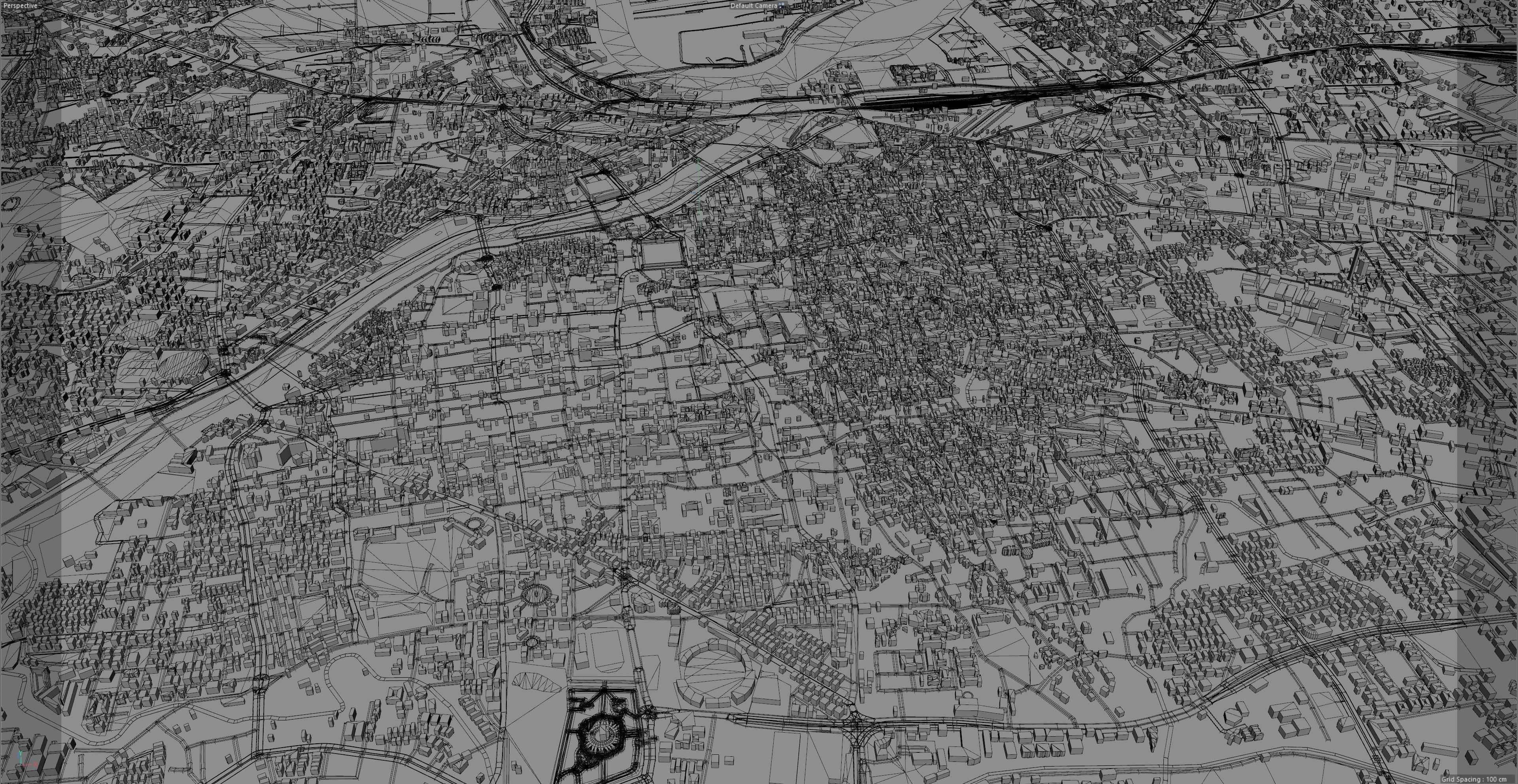 Pune India 50km Low-poly 3D model_13