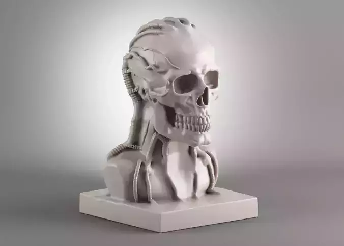 Skull robot 3d print model