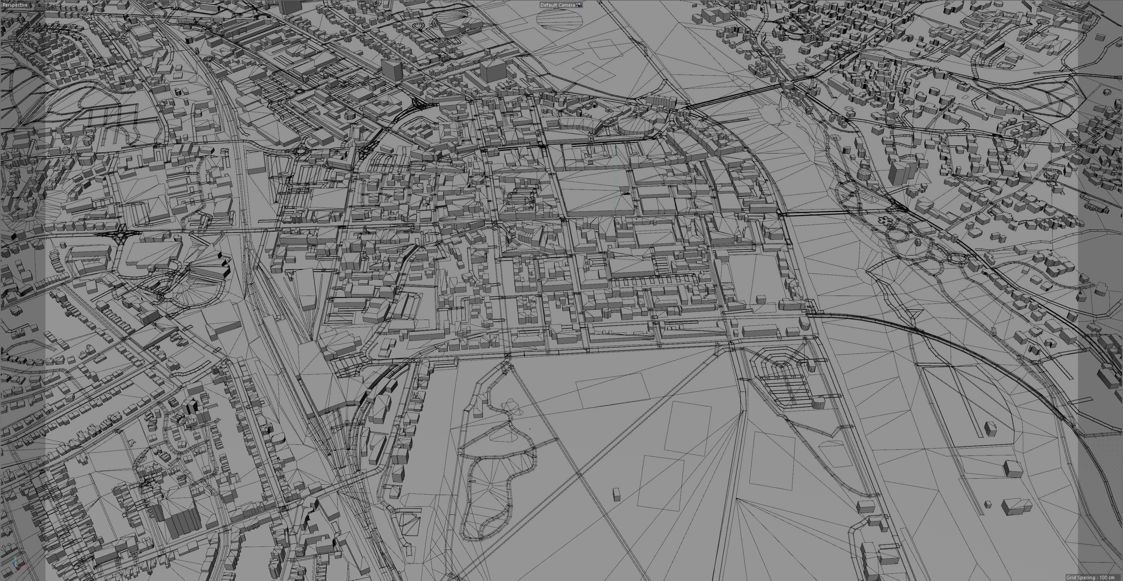 Perth City United Kingdom 20km Low-poly 3D model_11