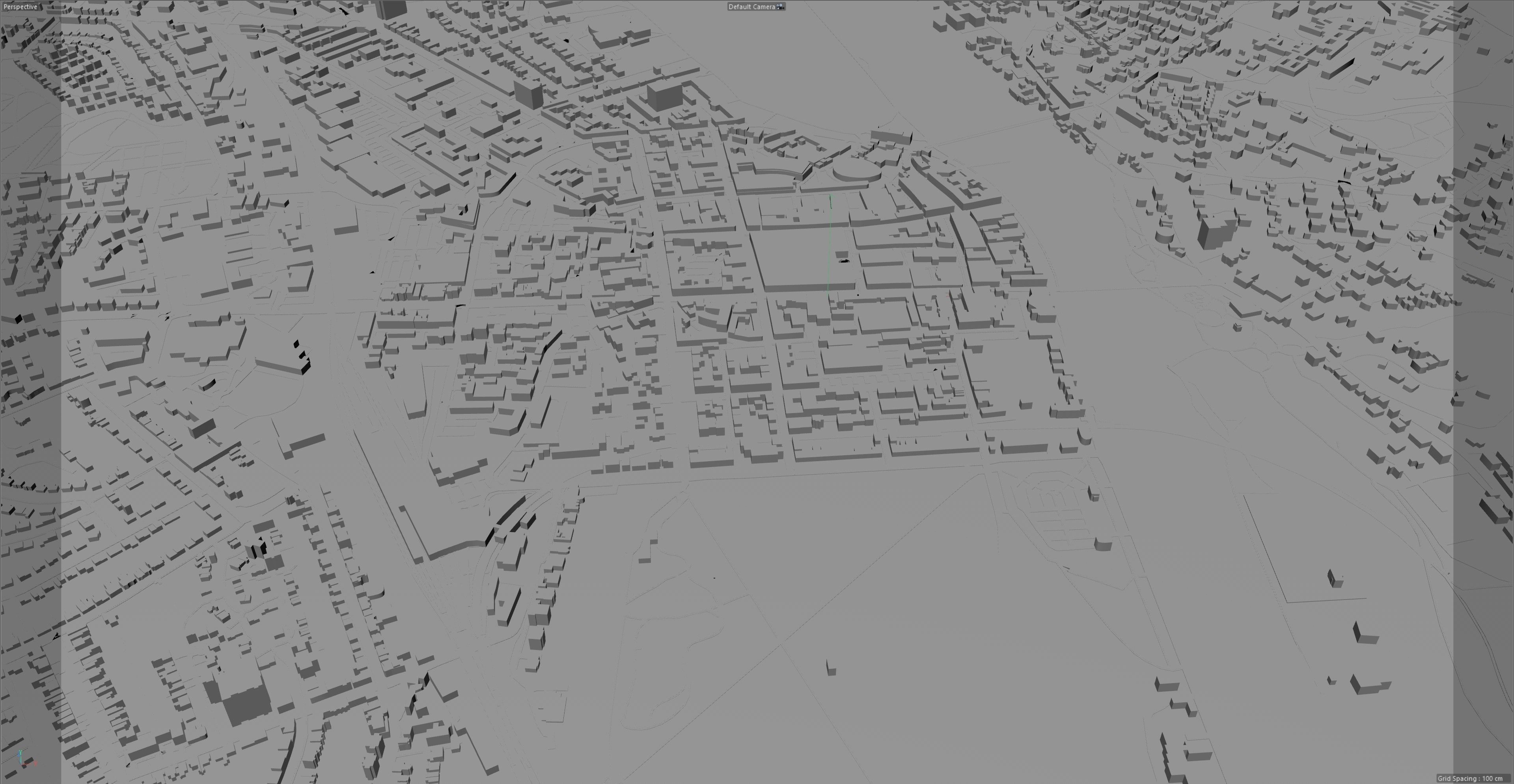 Perth City United Kingdom 20km Low-poly 3D model_12