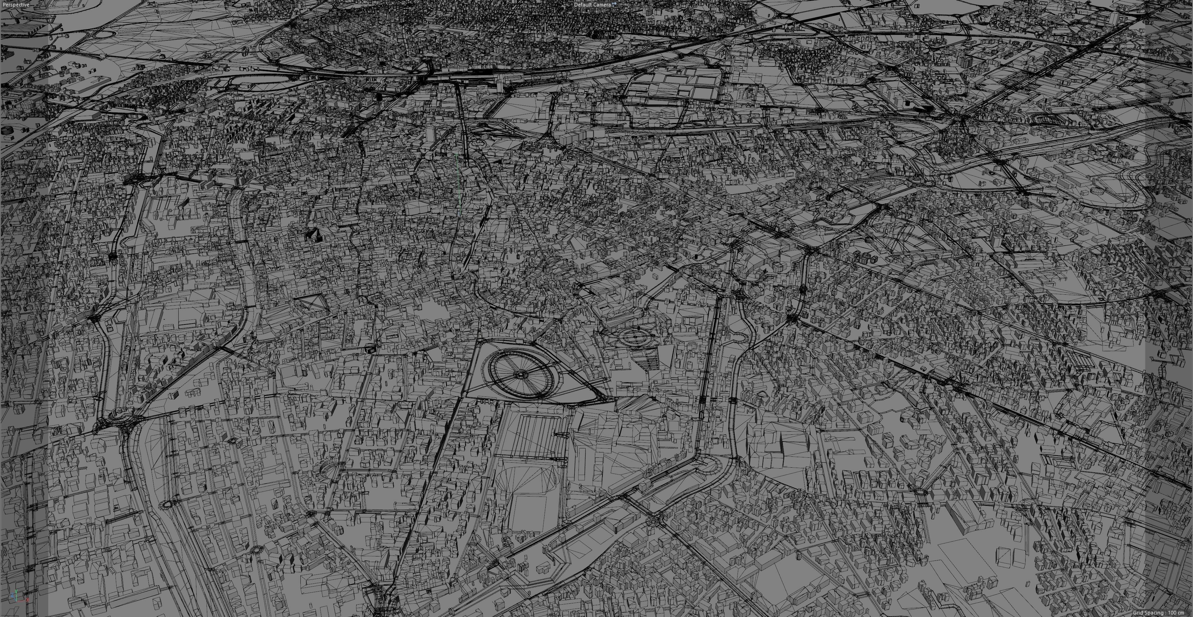 Padua Italy 100km Low-poly 3D model_15