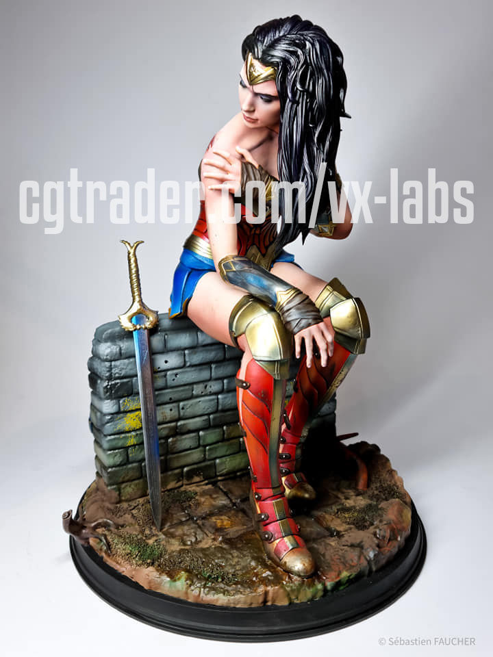 Wonder Woman - Battle Scarred 3D print model_4