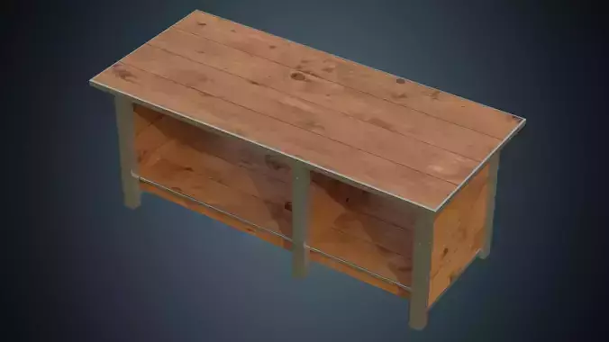 Workbench 3A Low-poly 3D model