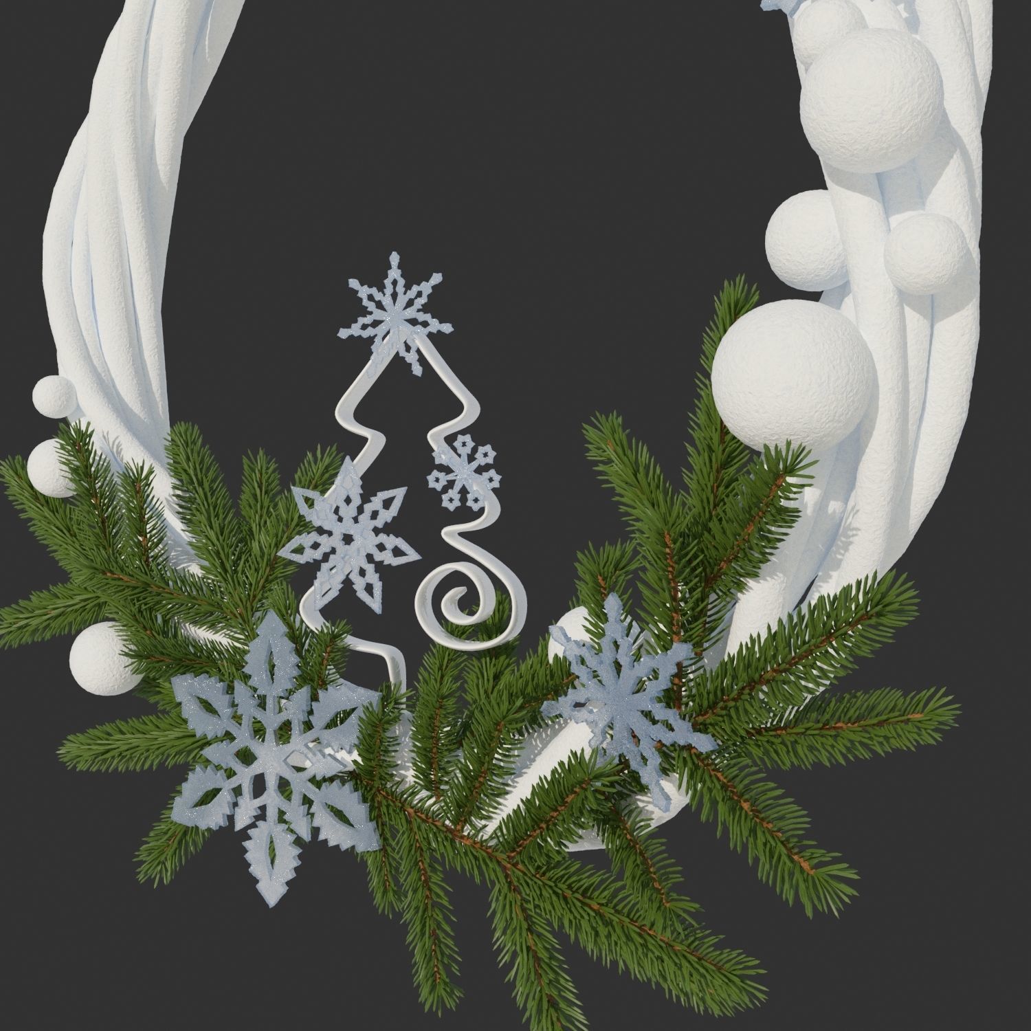 Christmas decoration 3D model_3