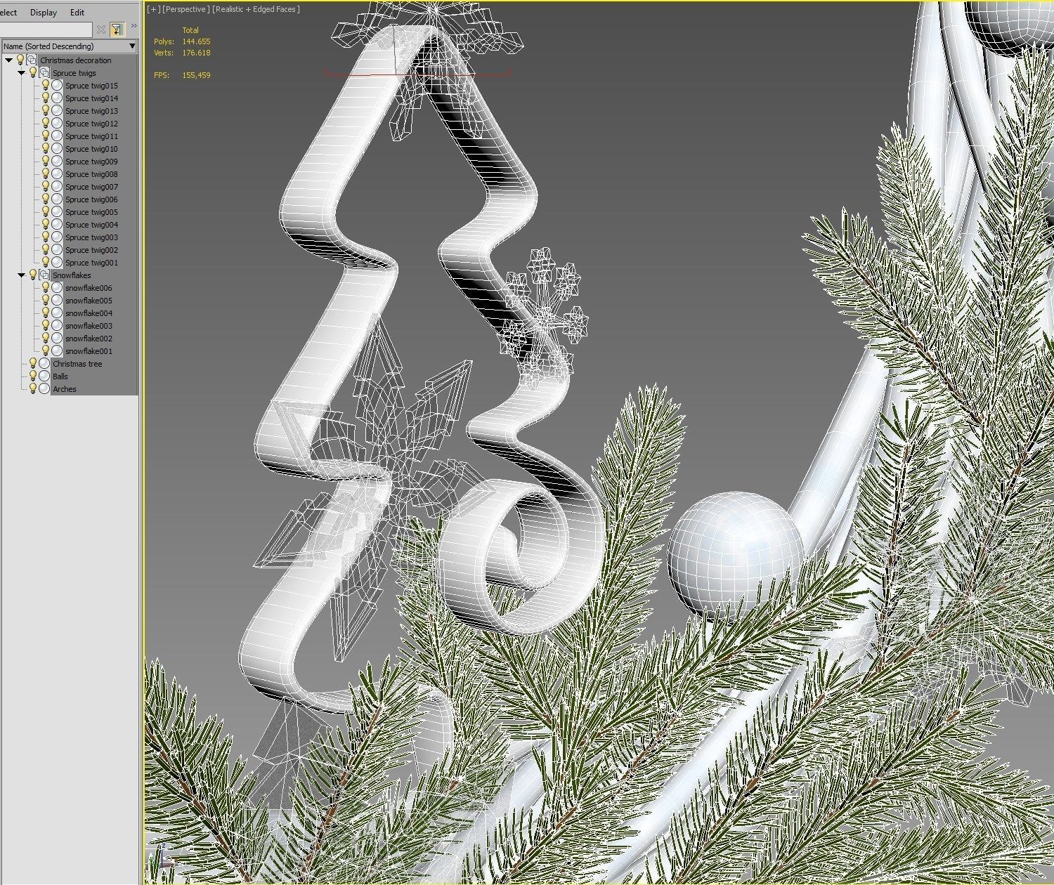 Christmas decoration 3D model_11