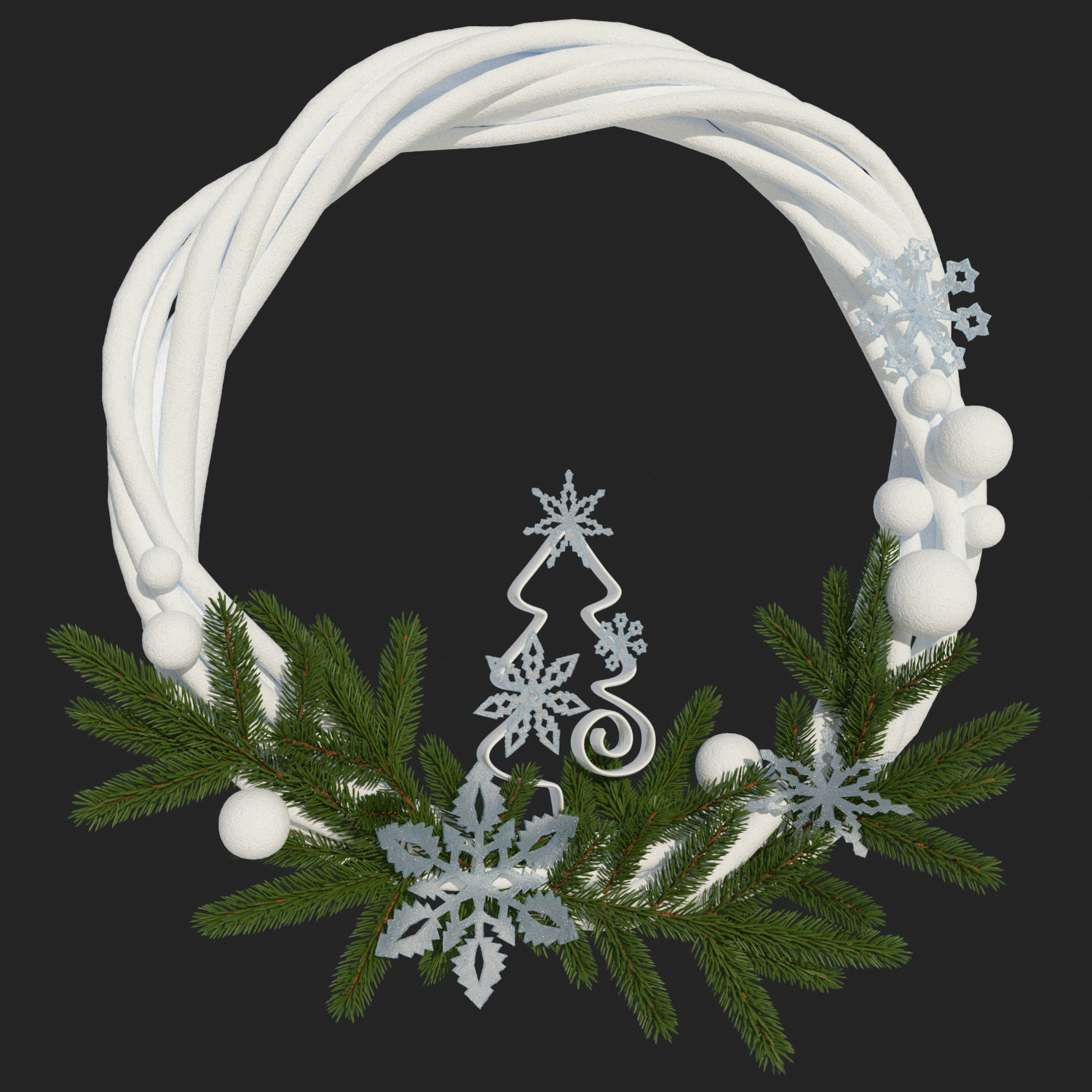 Christmas decoration 3D model_1