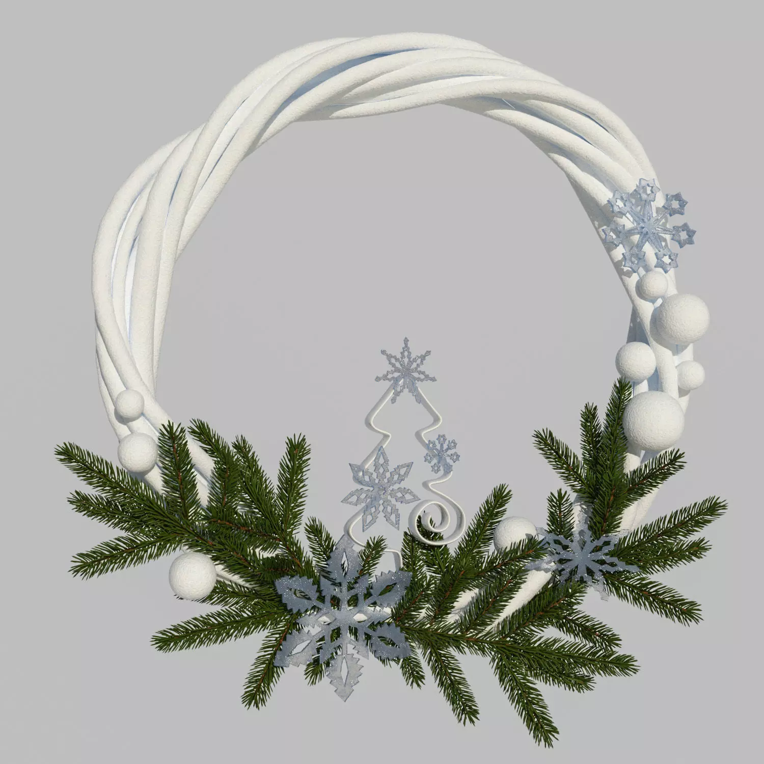 Christmas decoration 3D model_0