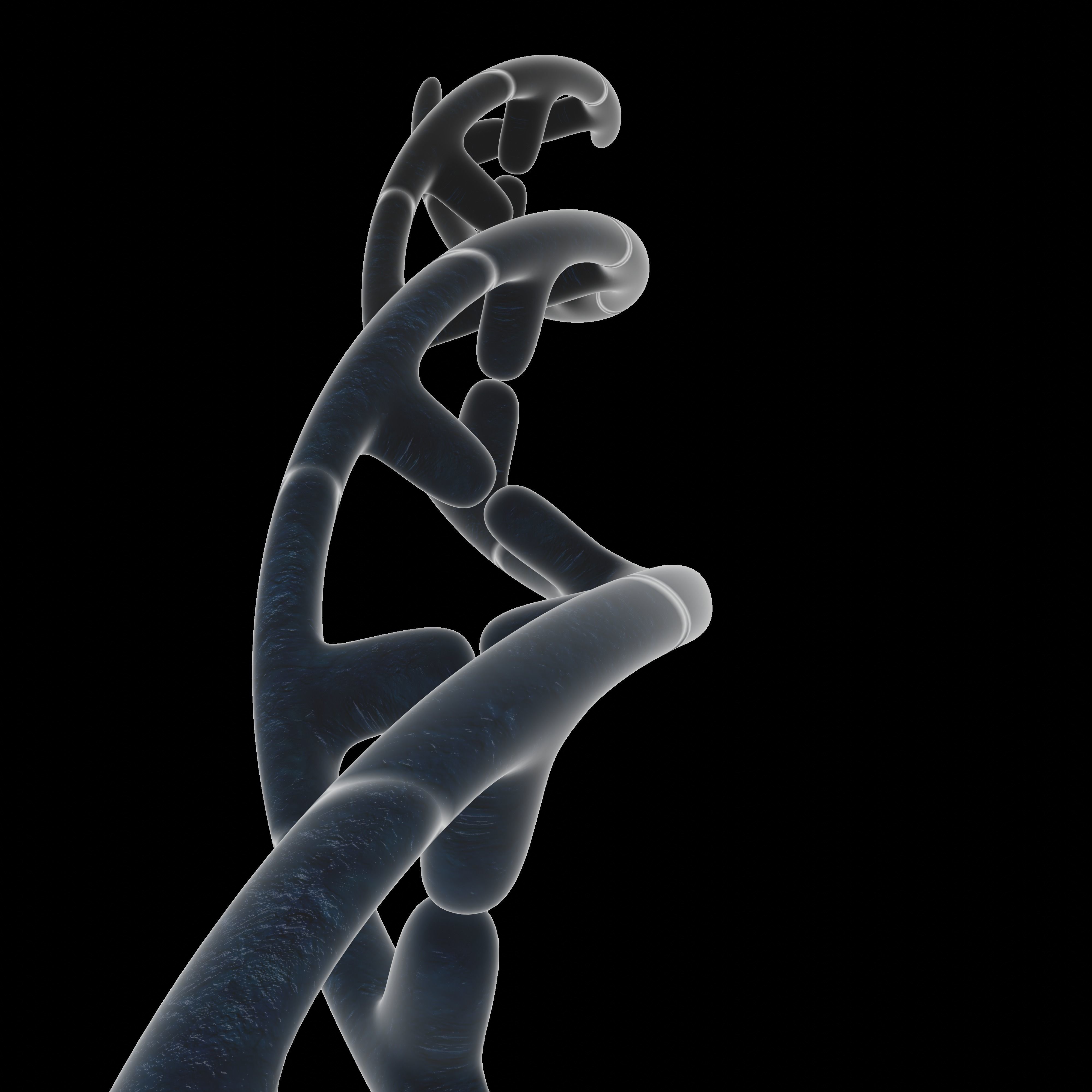 DNA helix 3D model_7