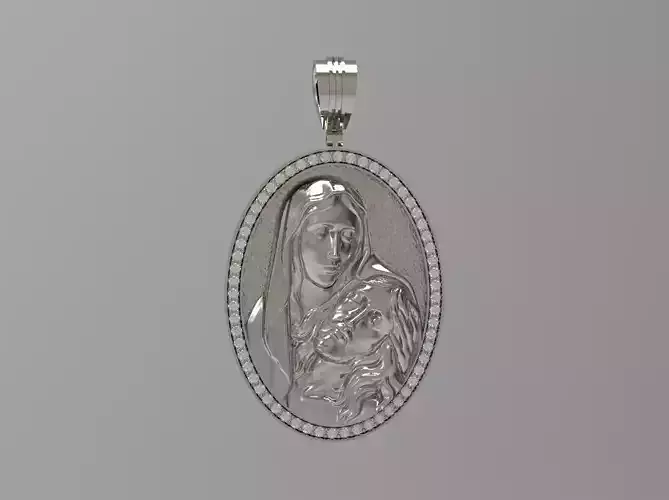 MOTHER MERY AND JESUS PENDANT N - 223