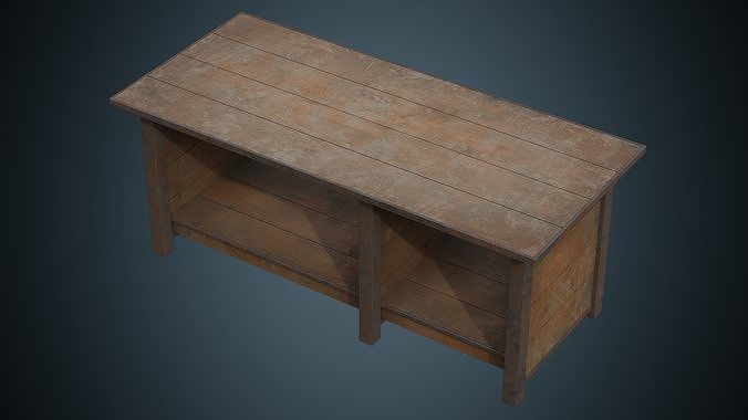Workbench 3B Low-poly 3D model