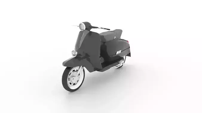 VESPA scooter Low-poly 3D model