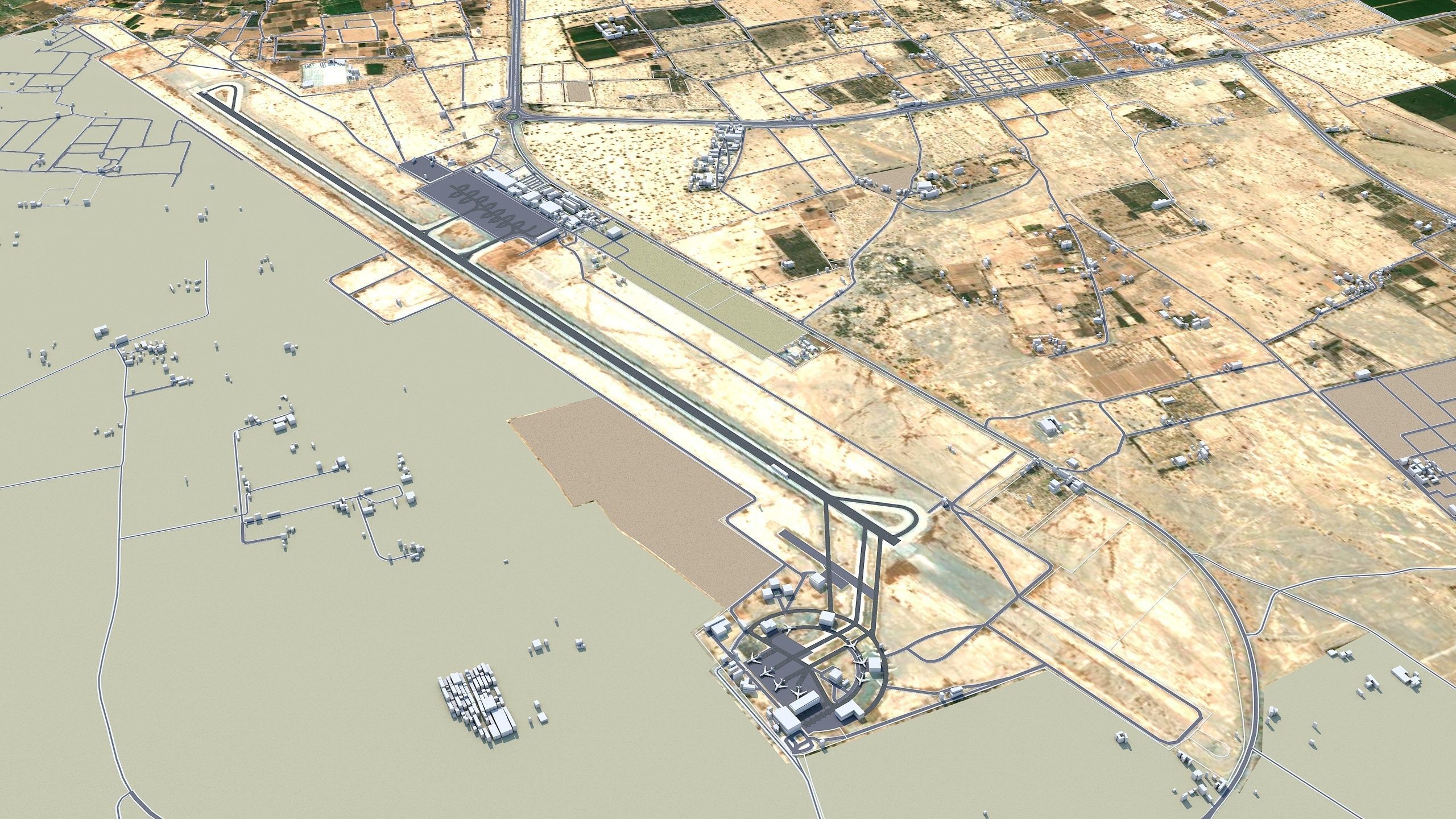 RAS AL Khaimah UAE Low-poly 3D model_7