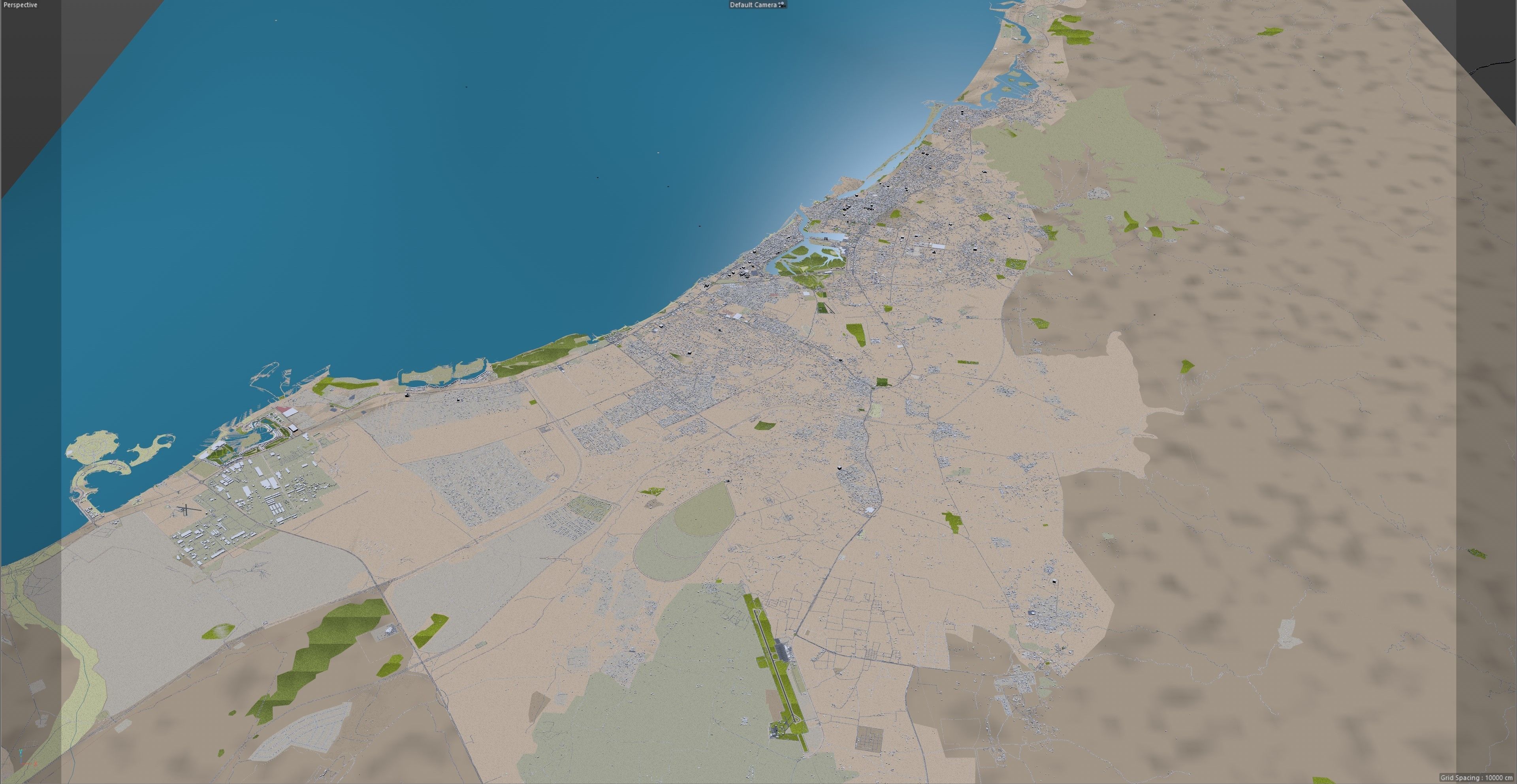 RAS AL Khaimah UAE Low-poly 3D model_14