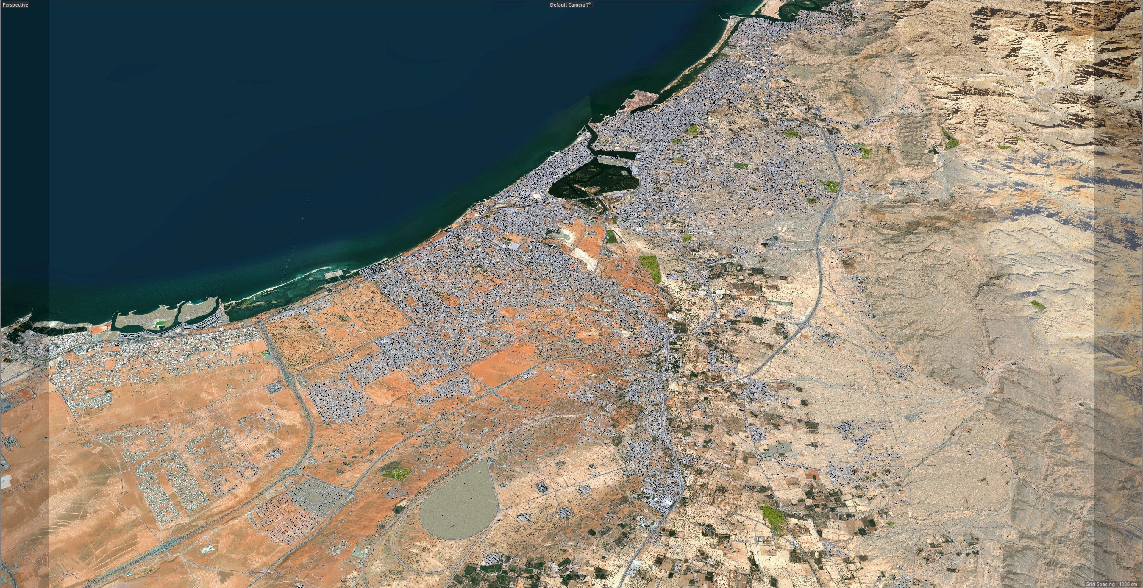 RAS AL Khaimah UAE Low-poly 3D model_10