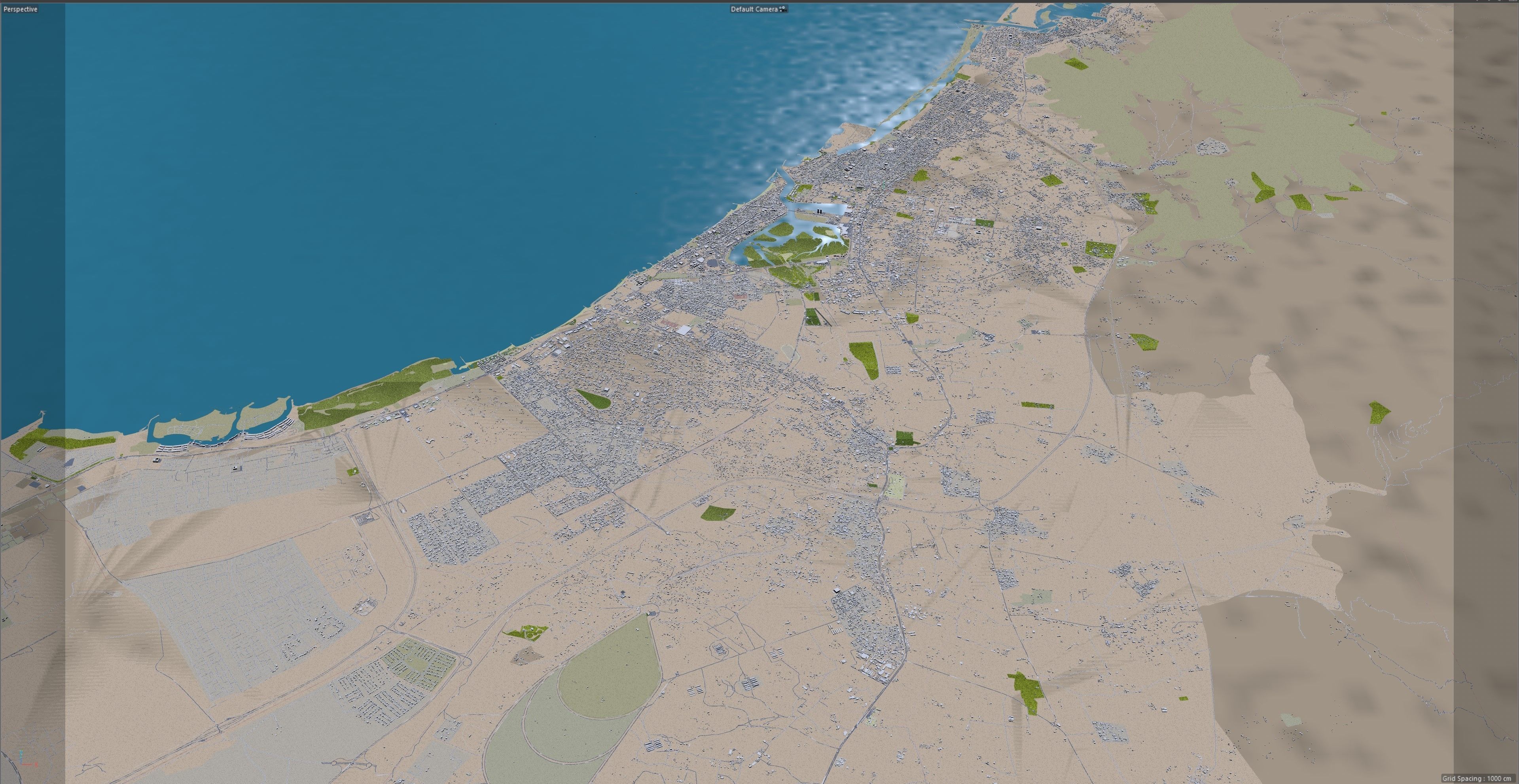 RAS AL Khaimah UAE Low-poly 3D model_11