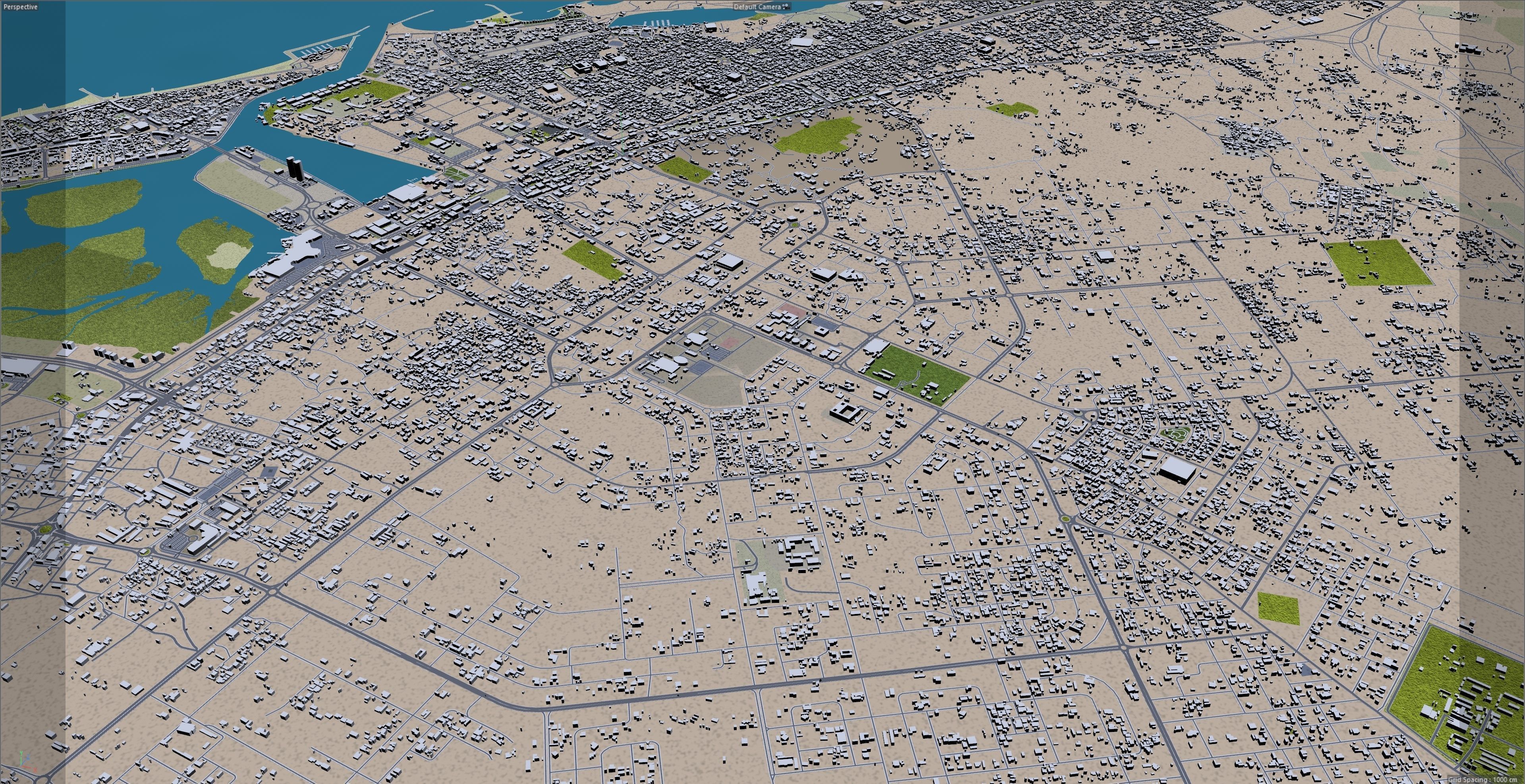 RAS AL Khaimah UAE Low-poly 3D model_13