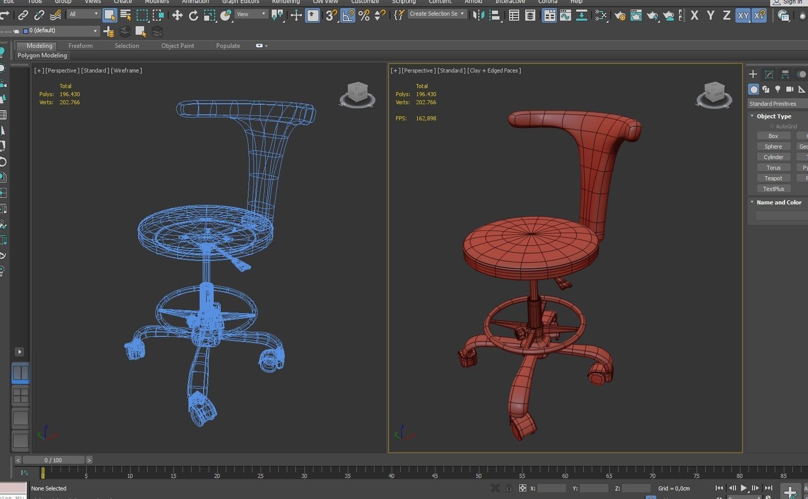 3d office furniture with wheels 3D model_6