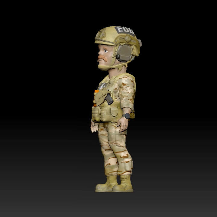 Dew Milligan EOD Tech from the Little Top Series 3D model_12