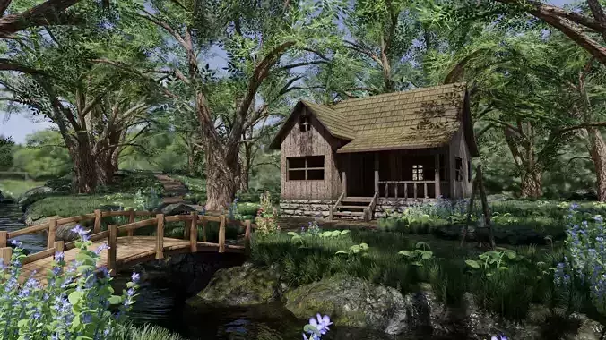 Medieval Scene 3D model