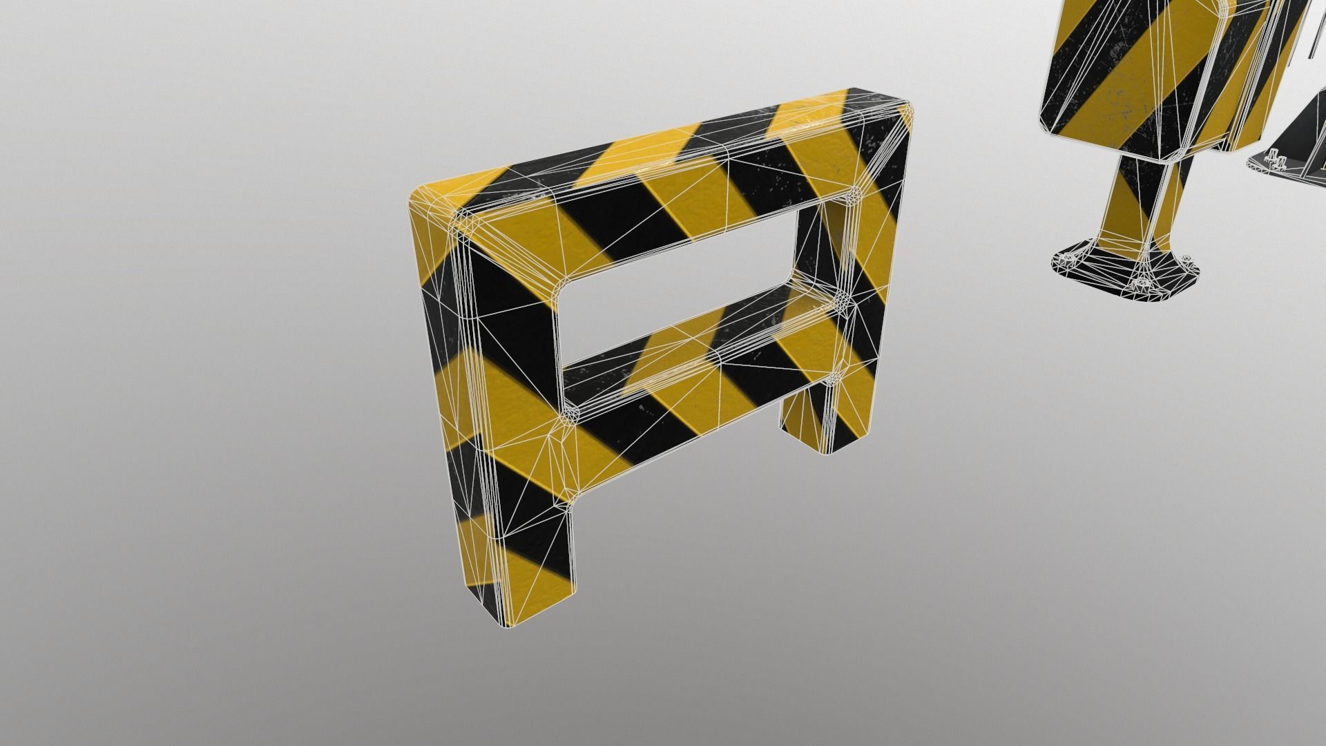 Train Railway Signal Kit Low-poly 3D model_17