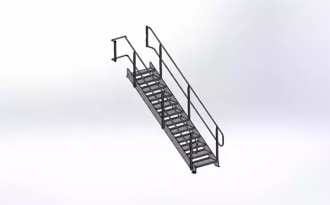 Industrial Staircase Assembly