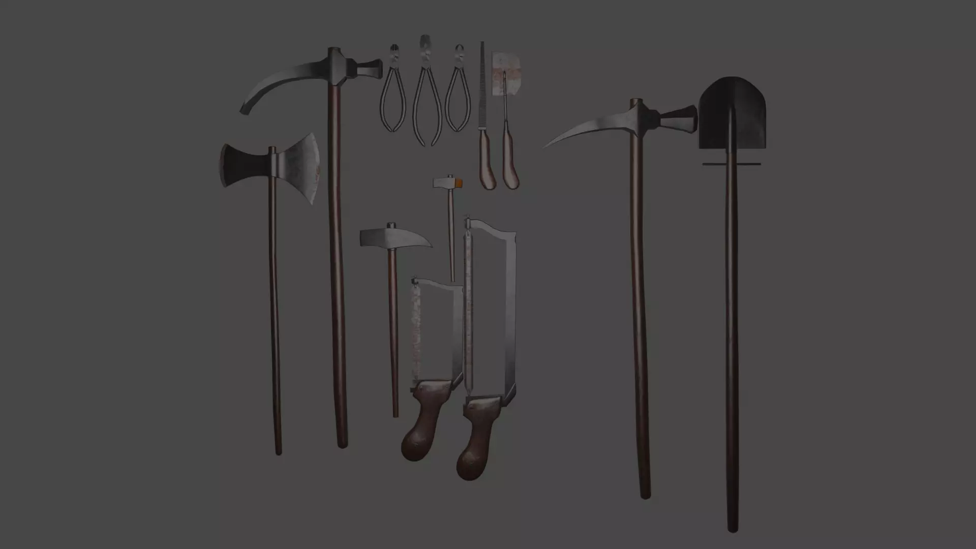 HandTools hammer 3D model_0