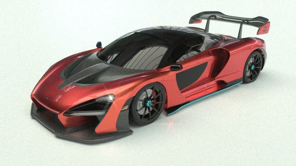 Mclaren - senna 3D model_5
