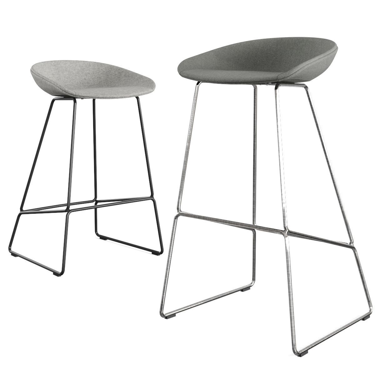 Hay - About A Stool Barstool and Counter Stool AAS 39 3D model_4