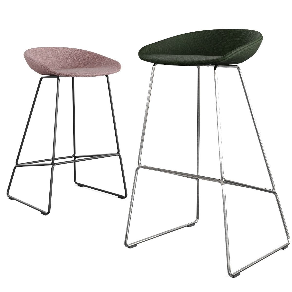 Hay - About A Stool Barstool and Counter Stool AAS 39 3D model_6