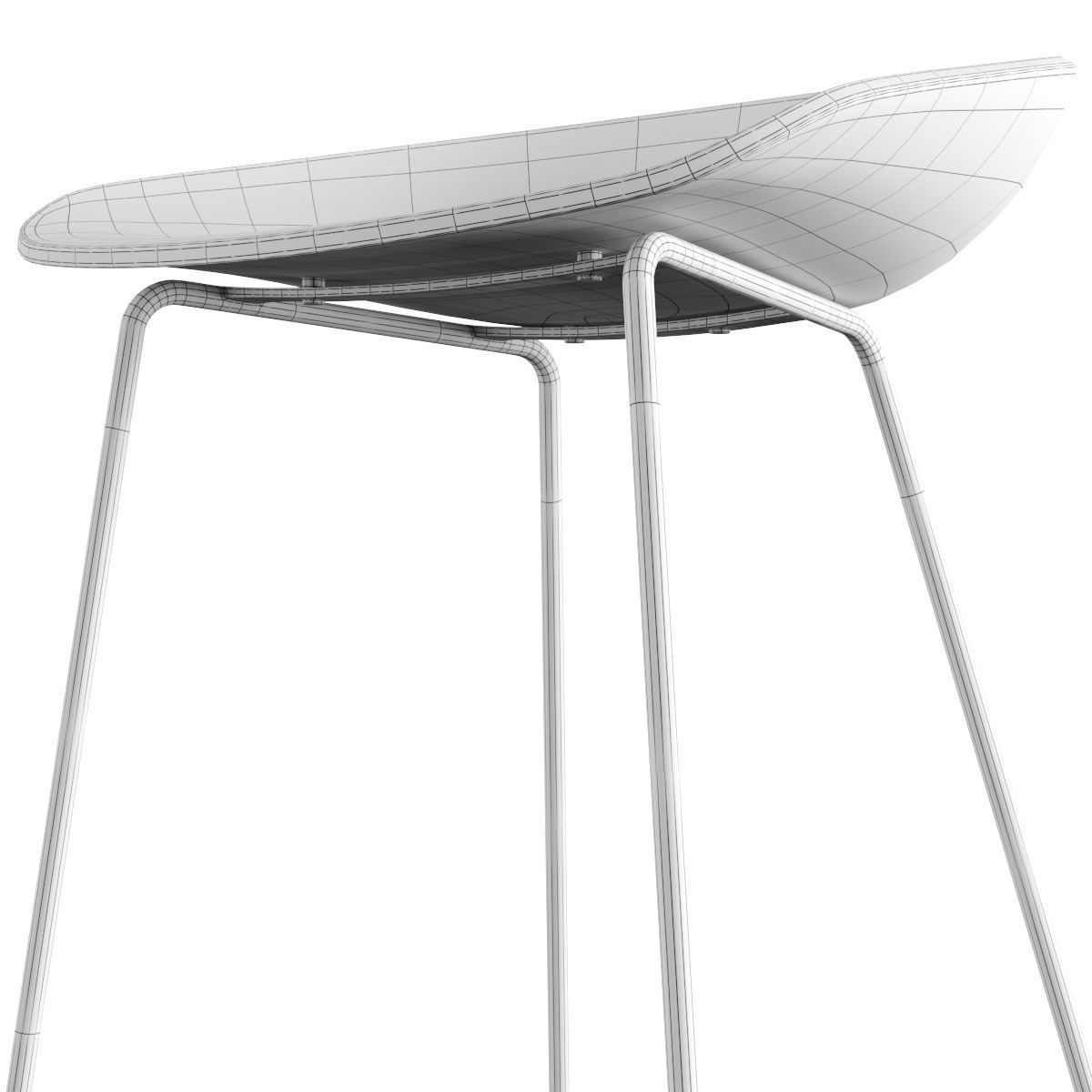Hay - About A Stool Barstool and Counter Stool AAS 39 3D model_16