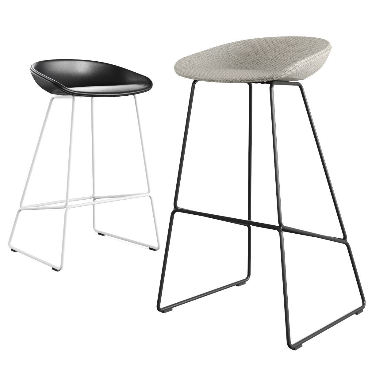 Hay - About A Stool Barstool and Counter Stool AAS 39 3D model_3