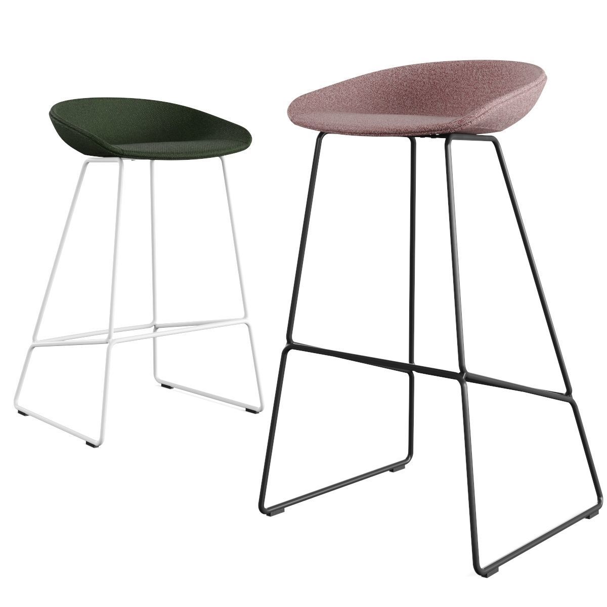 Hay - About A Stool Barstool and Counter Stool AAS 39 3D model_7