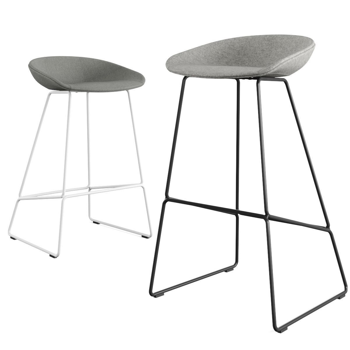 Hay - About A Stool Barstool and Counter Stool AAS 39 3D model_5