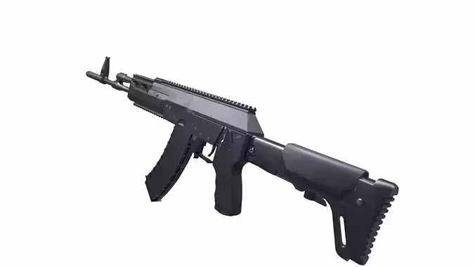 AK-12 Assault Rifle Low-poly 3D model