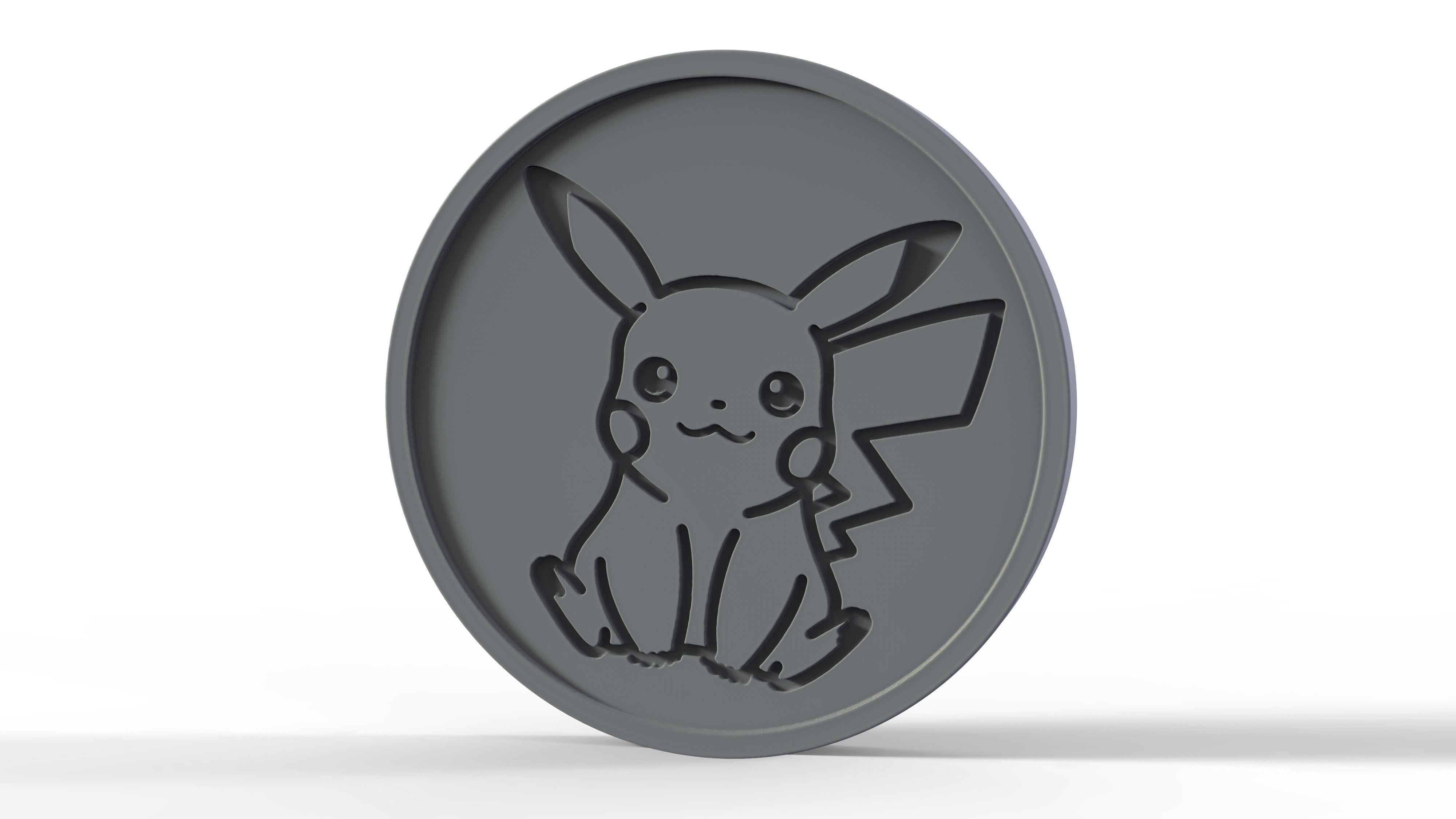 Pokemon - Collectable Pikachu Coin Free 3D print model_2
