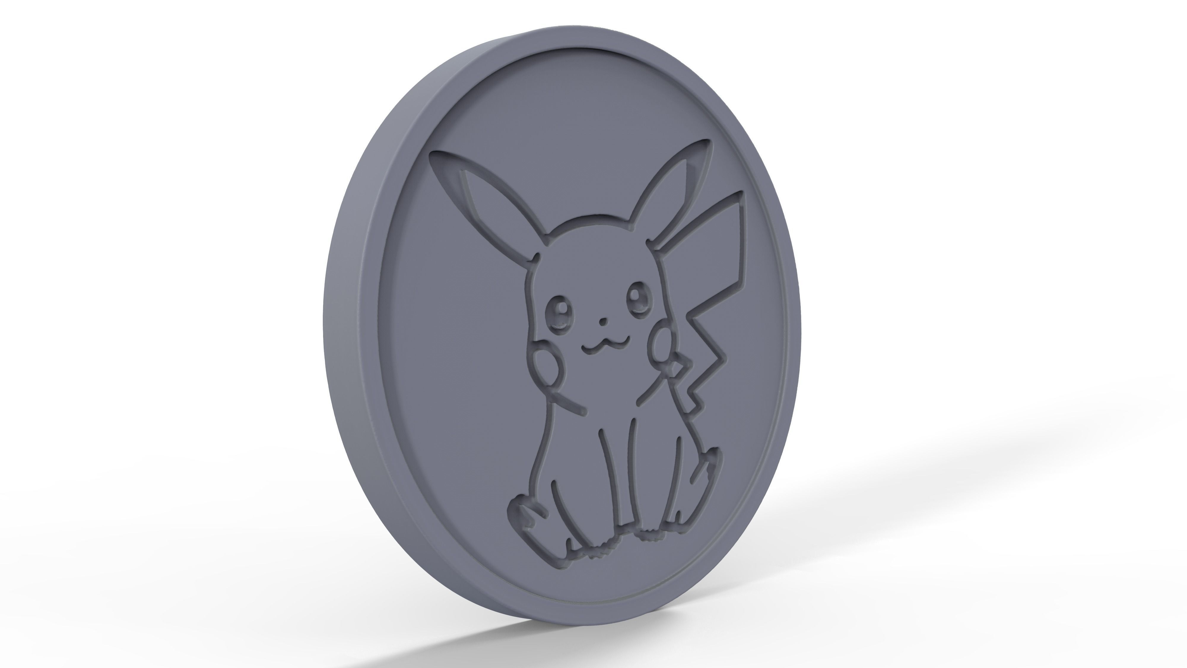 Pokemon - Collectable Pikachu Coin Free 3D print model_5