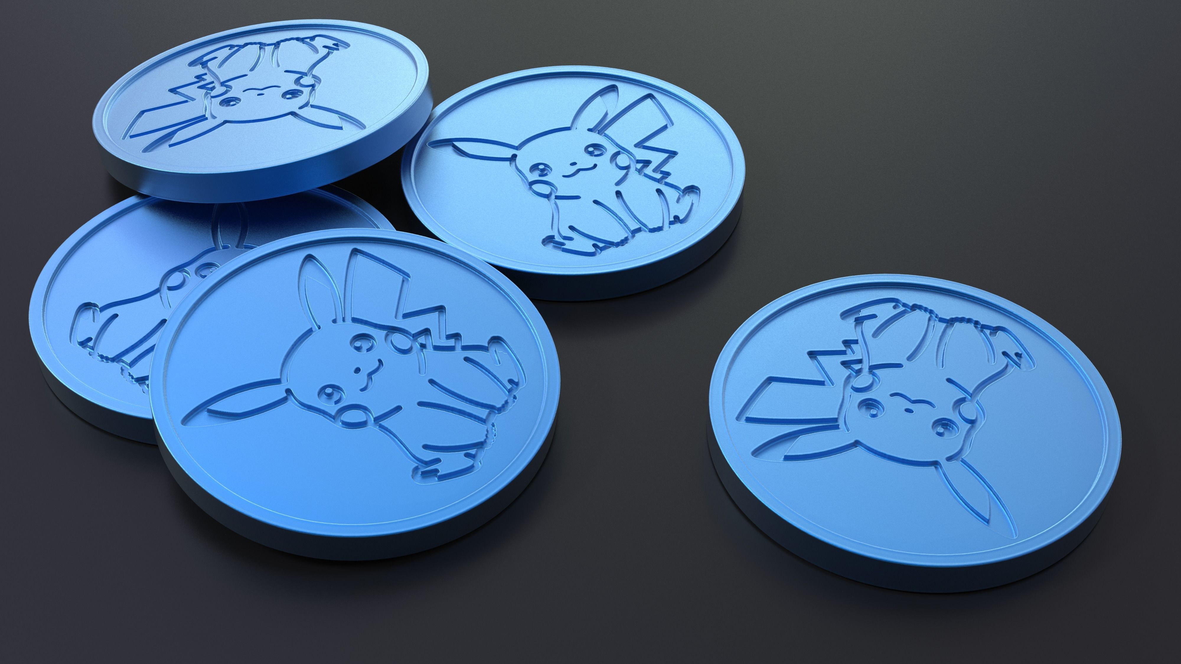 Pokemon - Collectable Pikachu Coin Free 3D print model_1