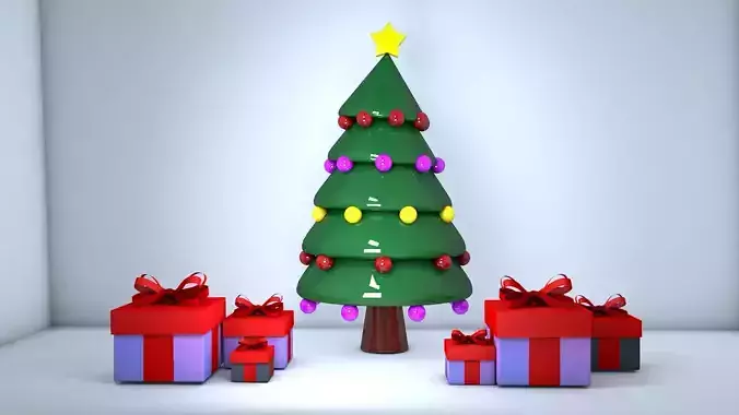 Scene Christmas boxes