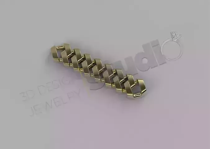 Cuban chainlink 7mm 3d model   3D print model