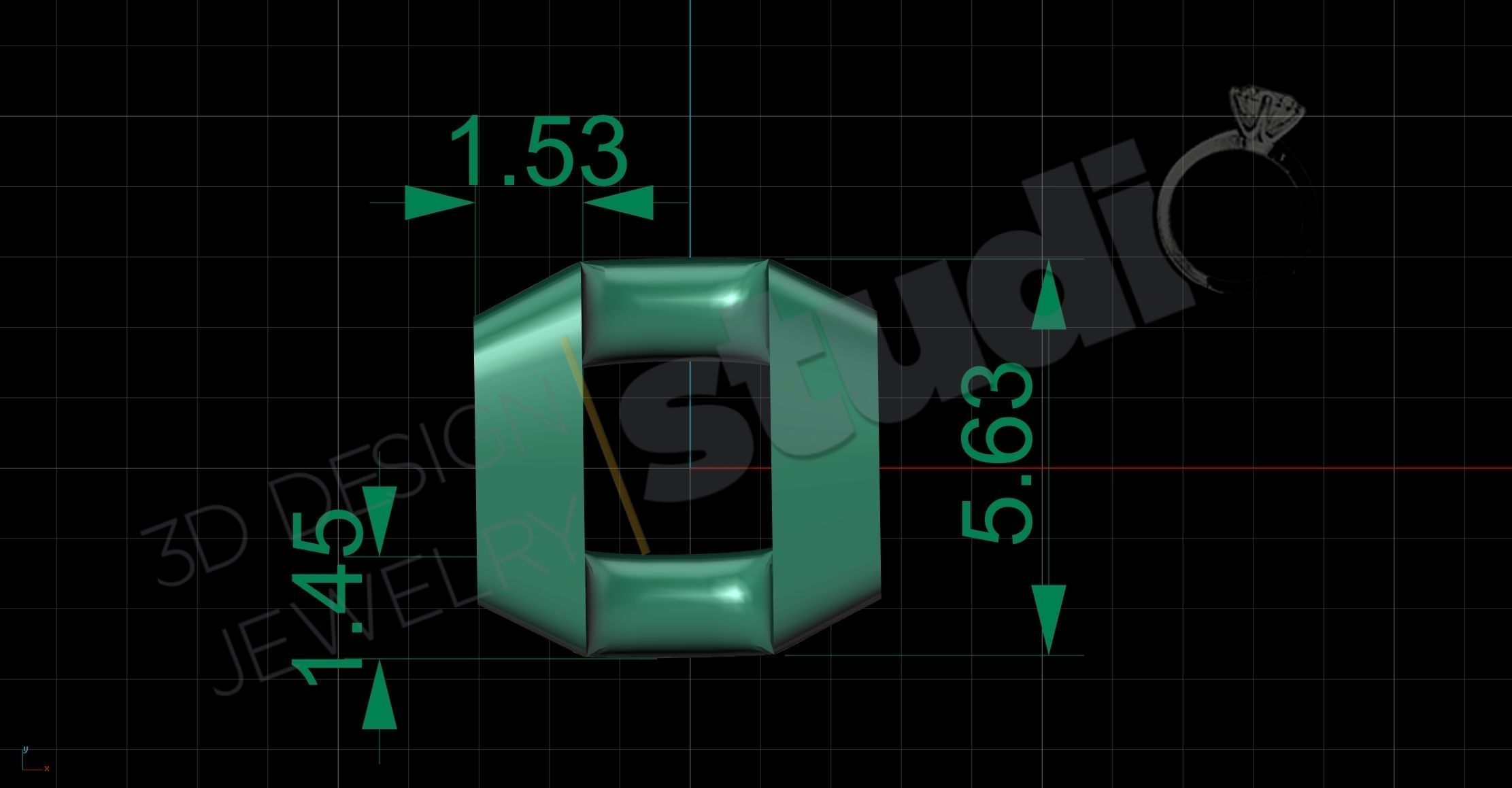Cuban chainlink 7mm 3d model   3D print model_5
