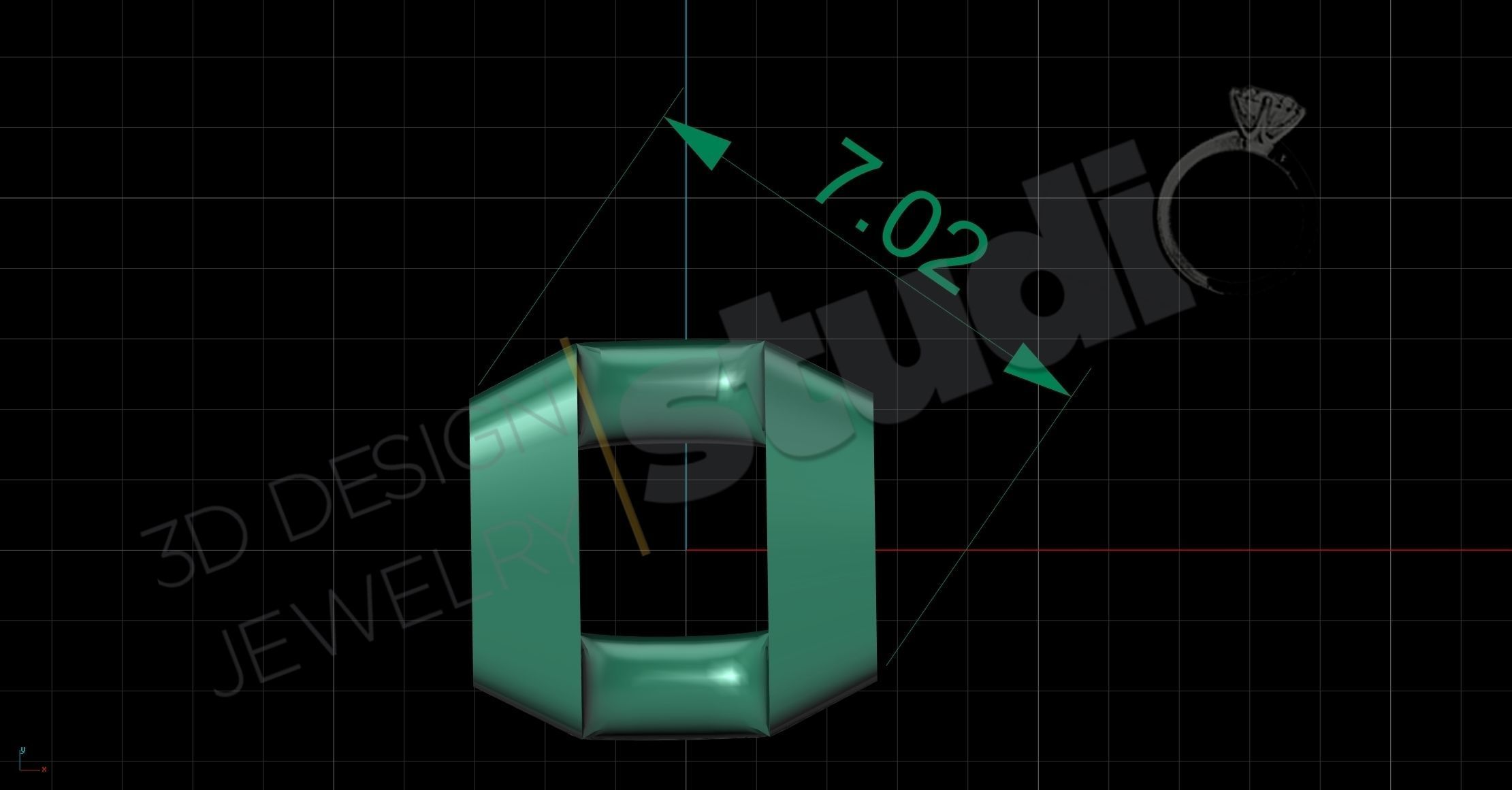 Cuban chainlink 7mm 3d model   3D print model_7