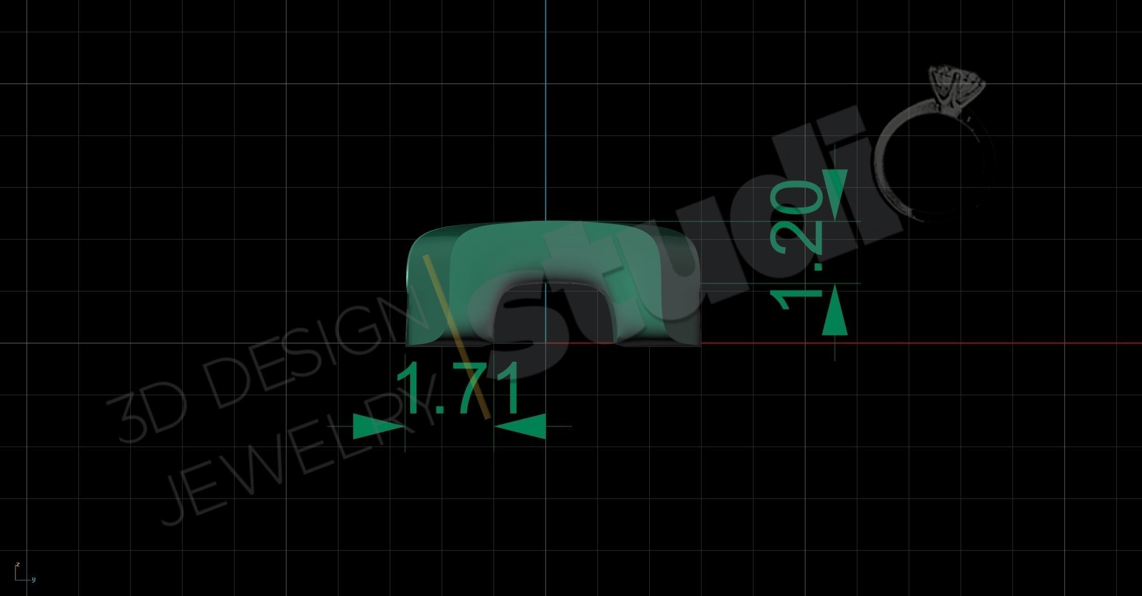 Cuban chainlink 7mm 3d model   3D print model_6