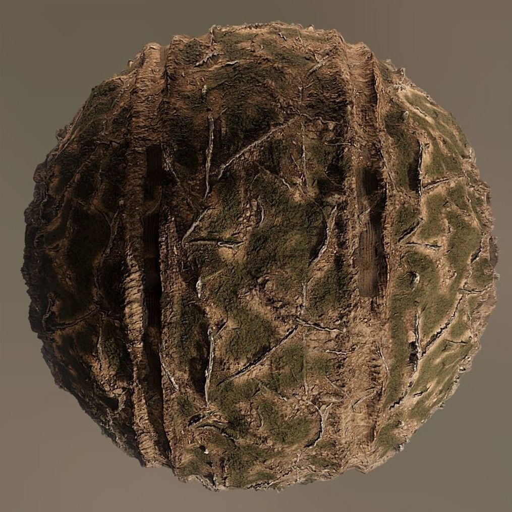 Low-Poly and High-Poly Dirt Roads Low-poly 3D model_14