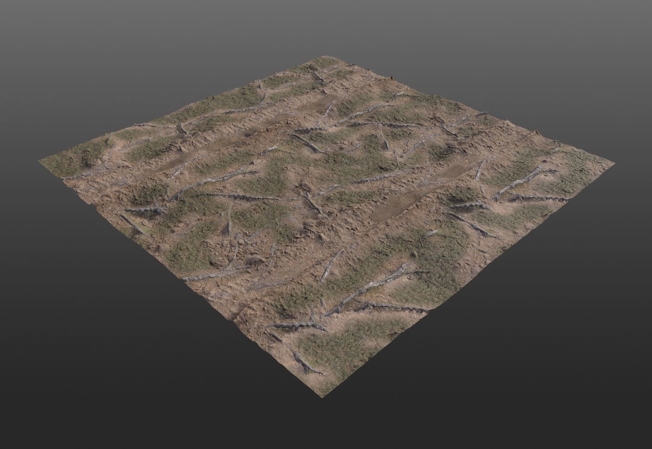 Low-Poly and High-Poly Dirt Roads Low-poly 3D model_6